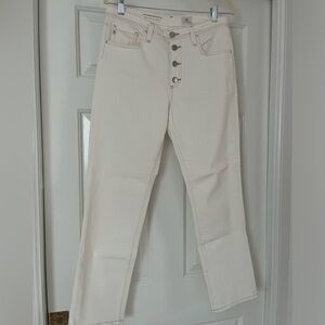 AG Jeans, The Isabelle Button-up, color Moderne White, size 29